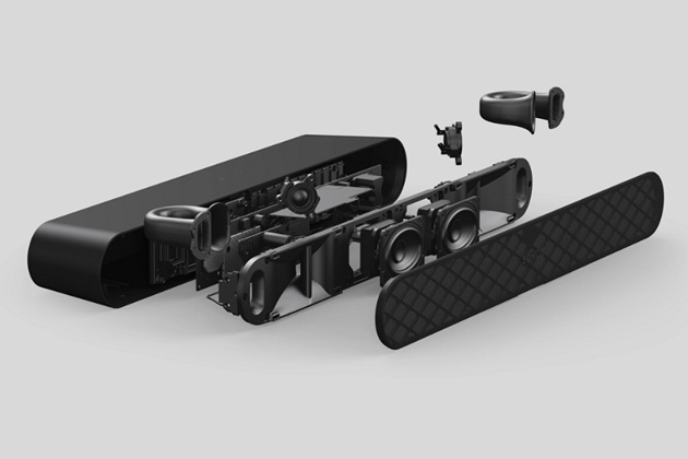 sonos ray drivers patented split waveguide horn bass reflex